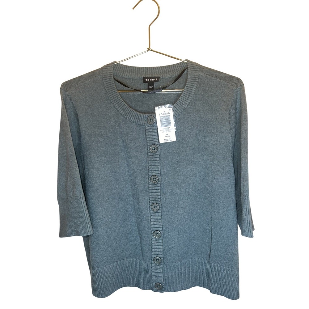 Torrid Everyday Soft Cardigan Shrug 1X Dark‎ Forest Green NWT